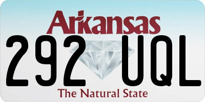 AR license plate 292UQL