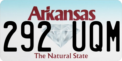 AR license plate 292UQM