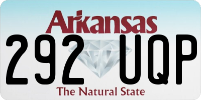 AR license plate 292UQP