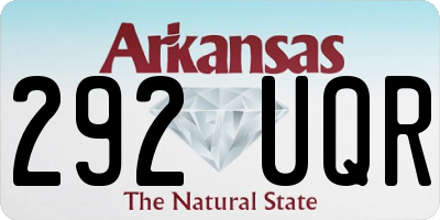 AR license plate 292UQR