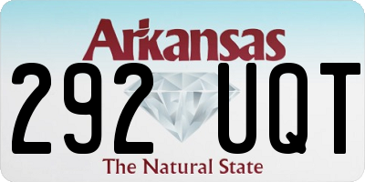 AR license plate 292UQT