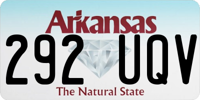AR license plate 292UQV