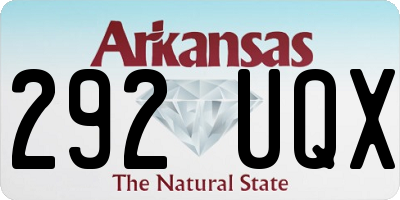AR license plate 292UQX