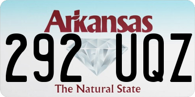 AR license plate 292UQZ