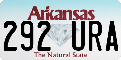 AR license plate 292URA