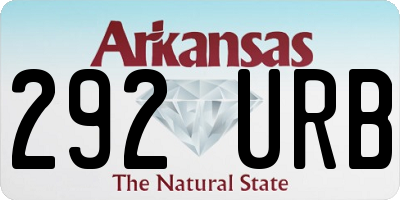AR license plate 292URB