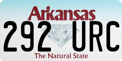 AR license plate 292URC