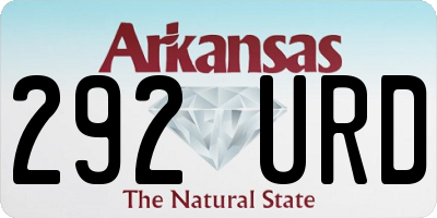 AR license plate 292URD