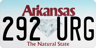 AR license plate 292URG