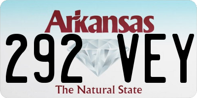 AR license plate 292VEY