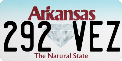AR license plate 292VEZ