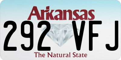 AR license plate 292VFJ