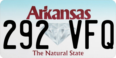 AR license plate 292VFQ