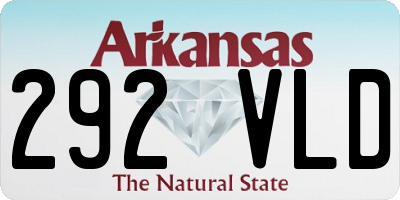 AR license plate 292VLD