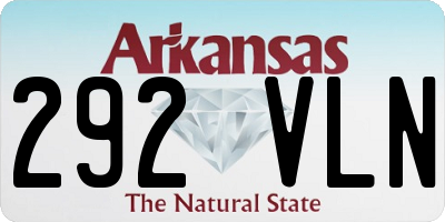 AR license plate 292VLN