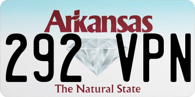 AR license plate 292VPN