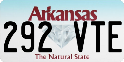 AR license plate 292VTE