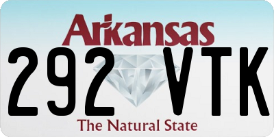 AR license plate 292VTK