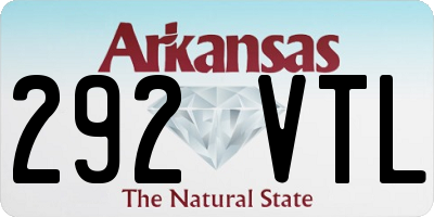 AR license plate 292VTL