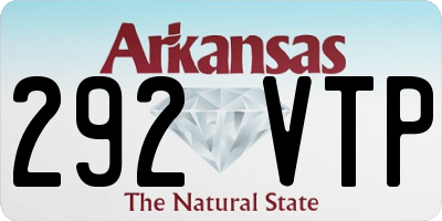 AR license plate 292VTP