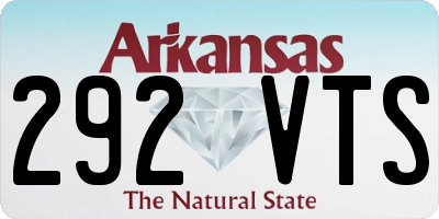 AR license plate 292VTS