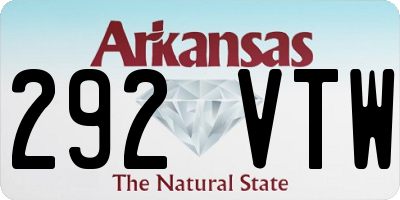 AR license plate 292VTW
