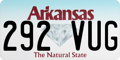 AR license plate 292VUG