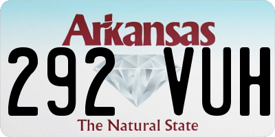 AR license plate 292VUH
