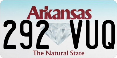 AR license plate 292VUQ