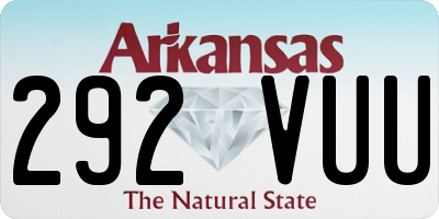 AR license plate 292VUU