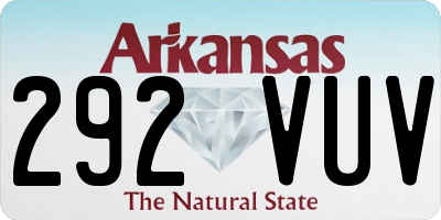 AR license plate 292VUV
