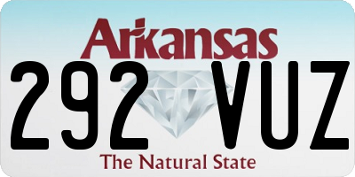 AR license plate 292VUZ