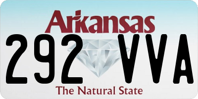 AR license plate 292VVA