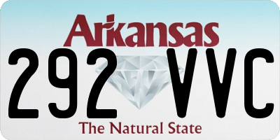 AR license plate 292VVC