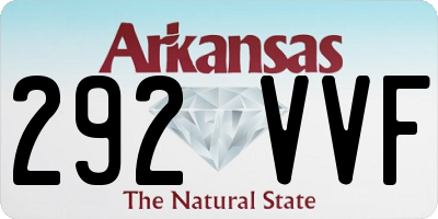 AR license plate 292VVF