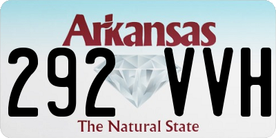 AR license plate 292VVH