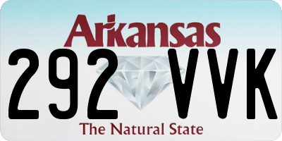 AR license plate 292VVK