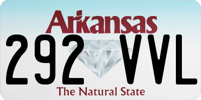 AR license plate 292VVL