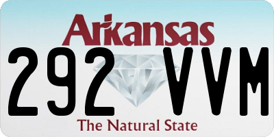 AR license plate 292VVM