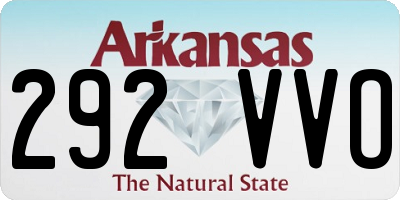 AR license plate 292VVO
