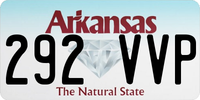 AR license plate 292VVP