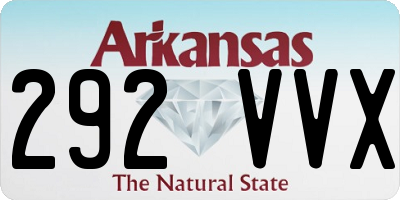 AR license plate 292VVX