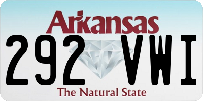 AR license plate 292VWI