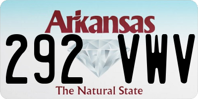 AR license plate 292VWV