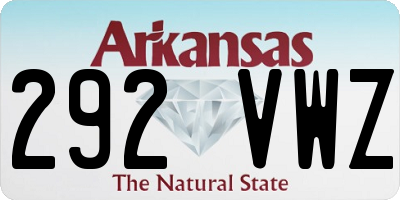 AR license plate 292VWZ