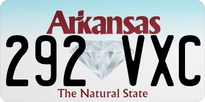 AR license plate 292VXC
