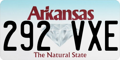 AR license plate 292VXE