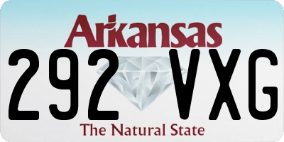 AR license plate 292VXG