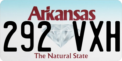 AR license plate 292VXH