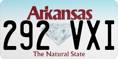 AR license plate 292VXI